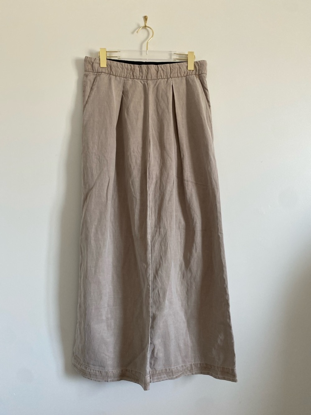 SOLD James Perse | Soft Pleat Wide Leg Pant | Linen Blend - Picture 2 of 10